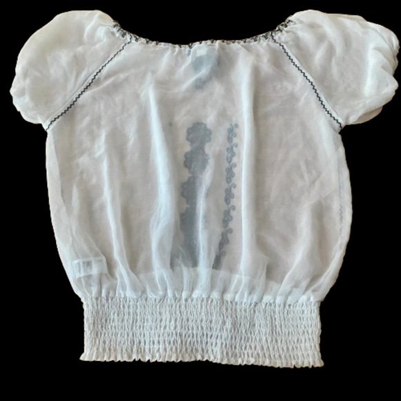 Forever 21 Black/White Top - Size: Large - Picture 4 of 4